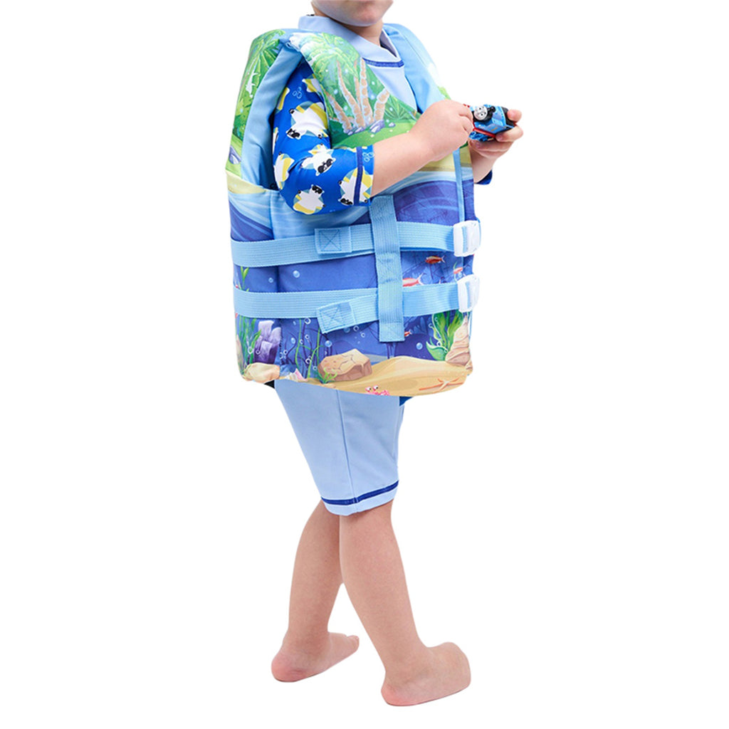 Cartoon Swim Vest with Adjustable Safety Strap F199