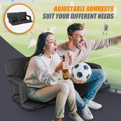 20.5"/25" Wide Padded Stadium Seat with Back Support B29743