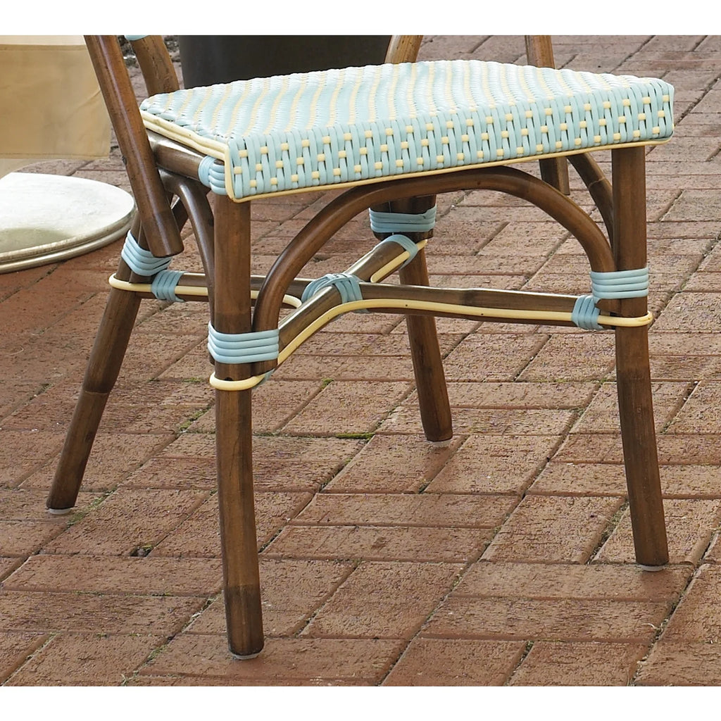 Blue Rattan Bistro Chair M38773