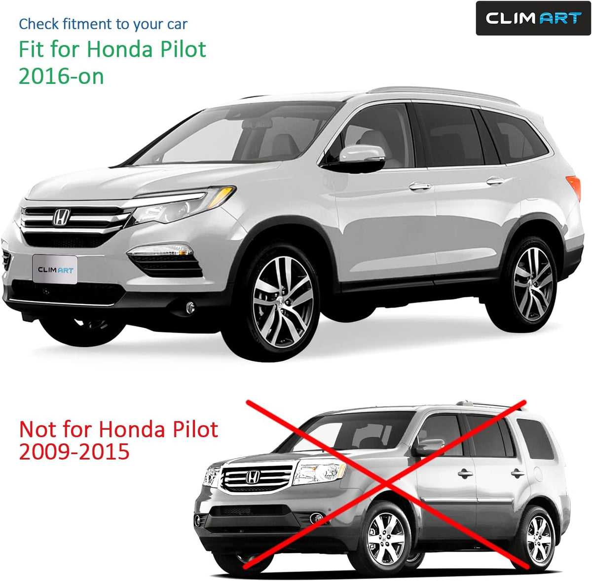 4pcs Rain Guards for Honda Pilot 2016-2022 L772