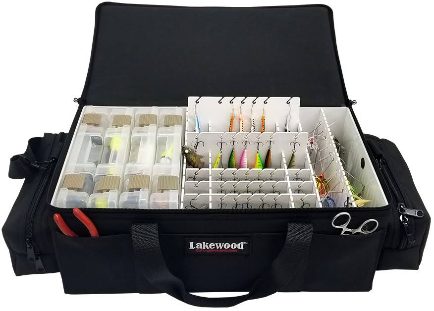 Black Soft-Sided Fishing Lure Case D787