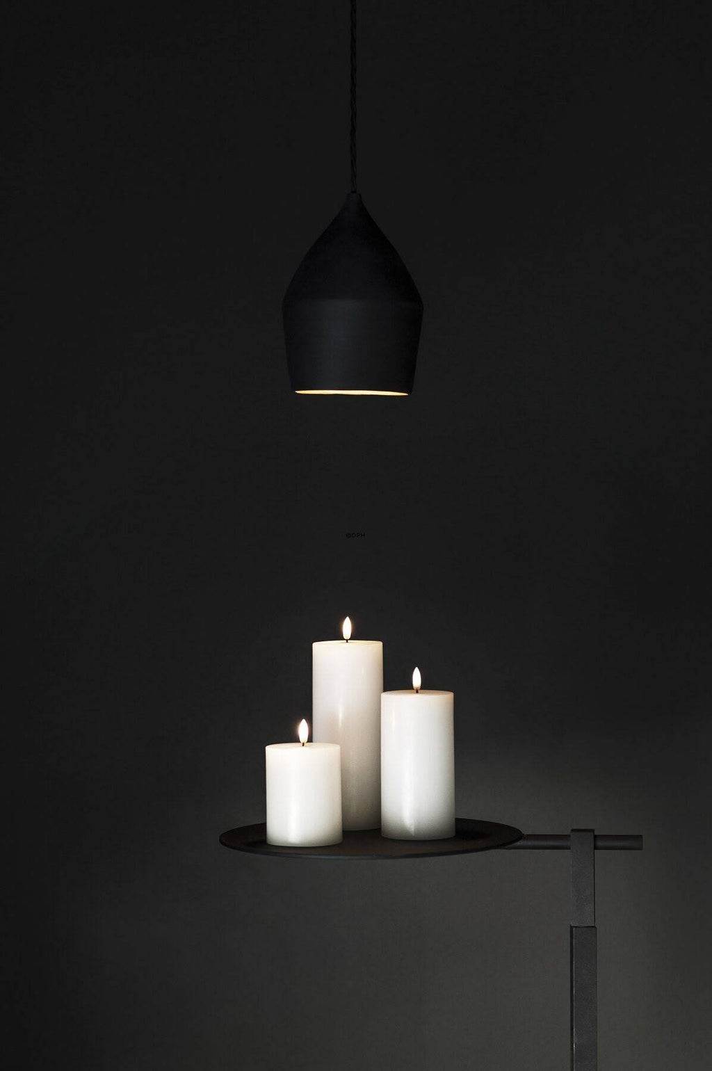 LED Pillar Candle 7.8 x 20 cm, Nordic White X805