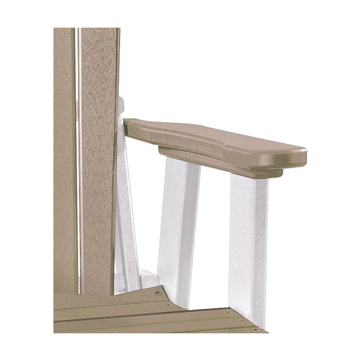 Resin Fan Back Balcony Glider D53543