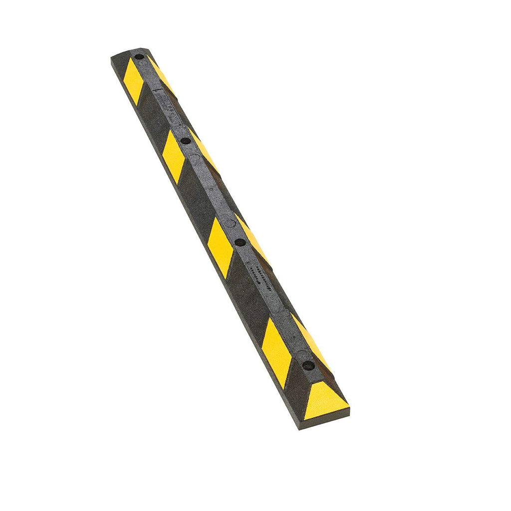 Recycled Rubber Parking Stop 4'X6"X4" Black/Yellow Pack of 2 B77471